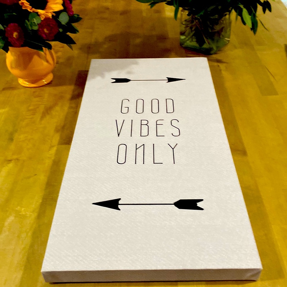 Inspirational wall art 24x12. Real quality canvas!! Like new!